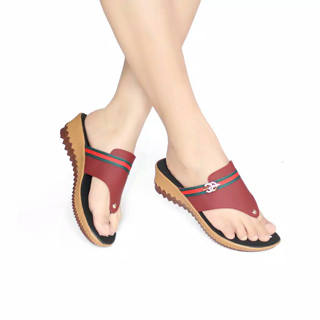 Sandal Wedges Jepit rizkiana_olshop