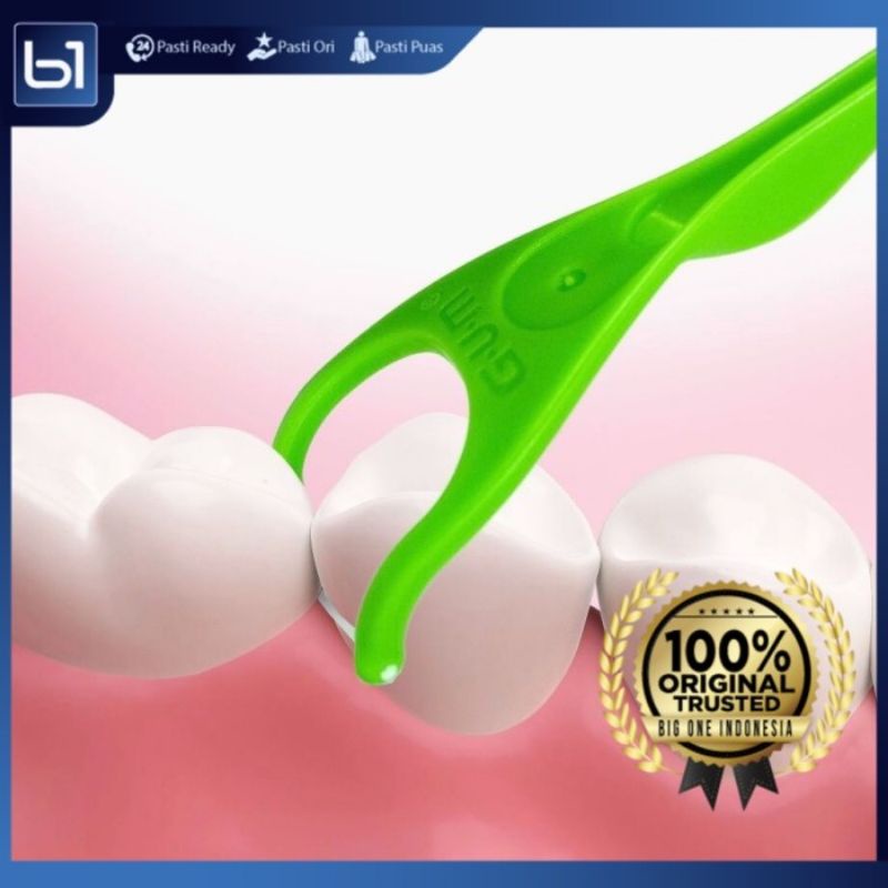 Benang Gigi GUM Ortho, Gum Flosser EezThru 898 Benang Celah Gigi Fresh