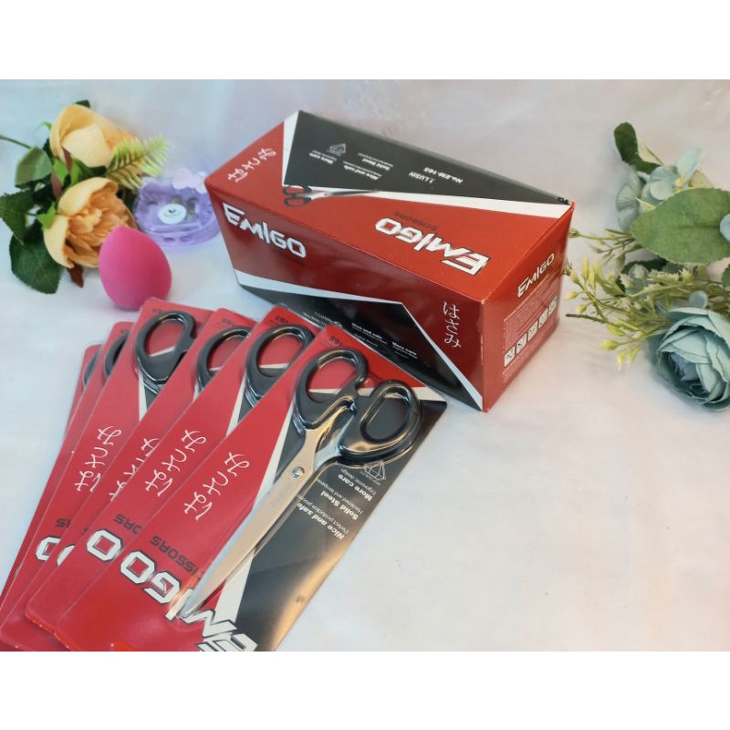 

Gunting Sedang Scissors Emigo Em 165 Grosir Isi 6Pcs