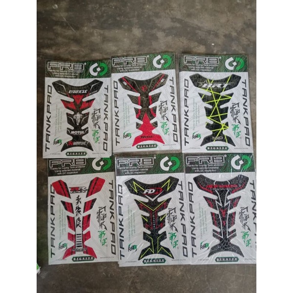 Emblem stiker tank pad tank protection vixion tiger ninja cbr cb150 cb250 byson megapro r25 king sti