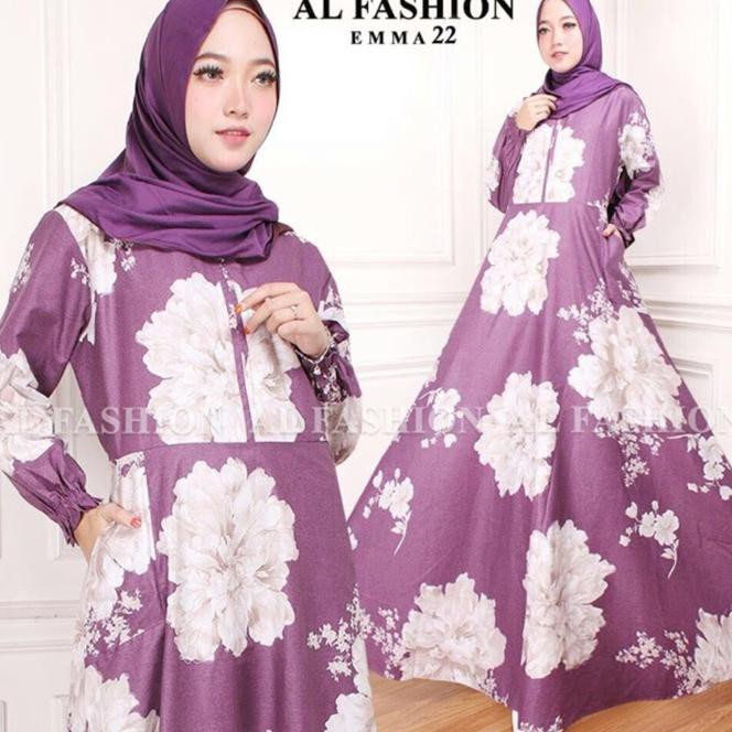Busana Muslim Wanita - Baju Gamis Syari Maxi Emma Dress Party 22 /Fashion Muslim Wanita