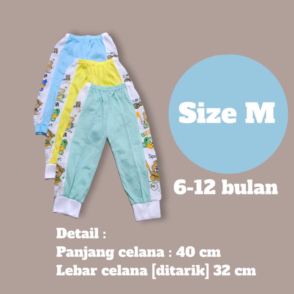 Celana Panjang Bayi Print Merk YEJI S,M,L,XL