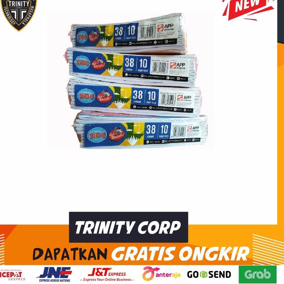 

Muraaaahh.. BUKU TULIS SIDU 38 LEMBAR 1 PACK ISI 10 BUKU