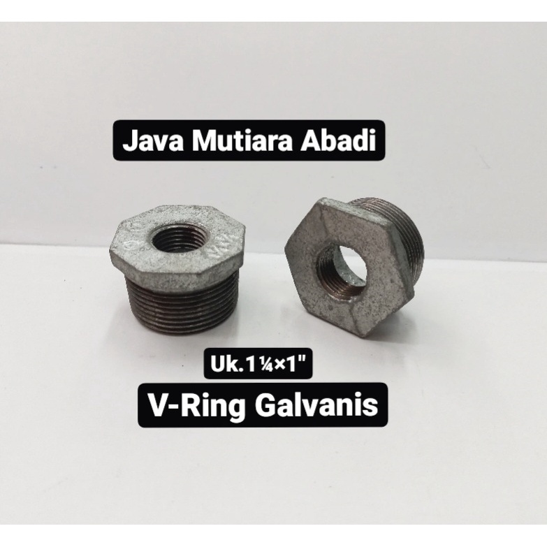 VRing Galvanis Besi d.11/4 x 1'' drat BSPT (G)/Flok ring galvanis