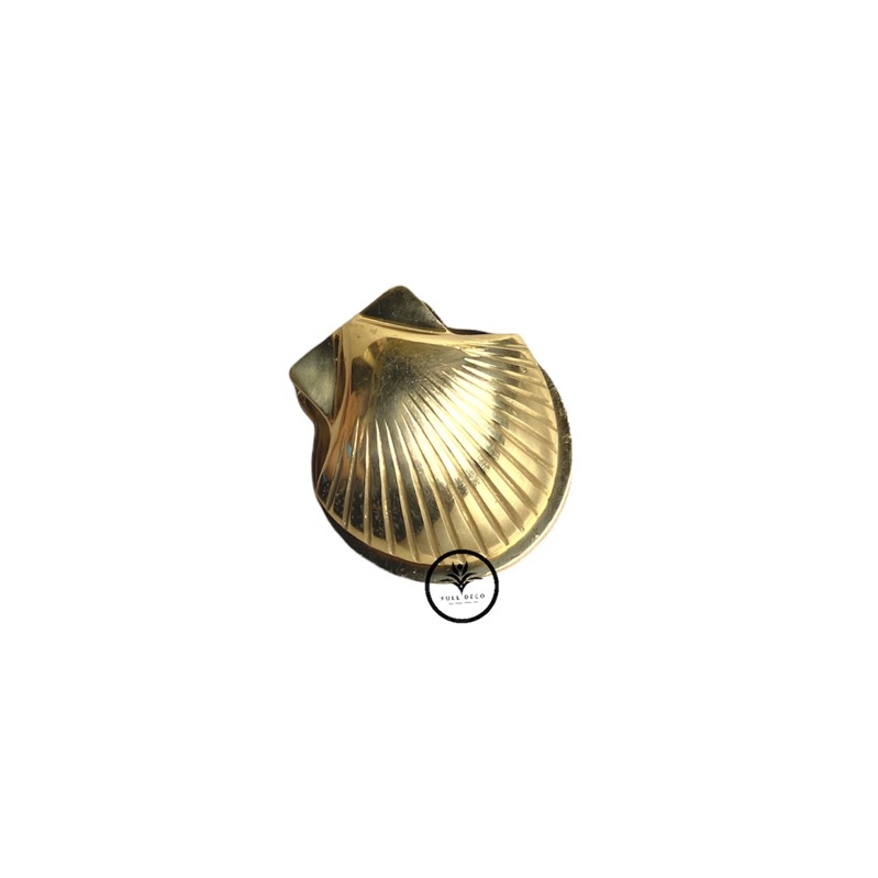 

FULLDECO - Shell Paper Clip - Paper Clip Gold - Paper Clip Kerang - Scallop PaperClip - Aesthetic Paper Clip - Gold Hand Clip