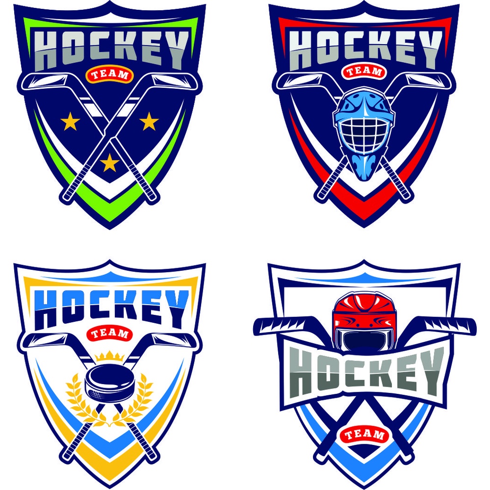 Hockey Team Logo Art Vector For CorelDraw