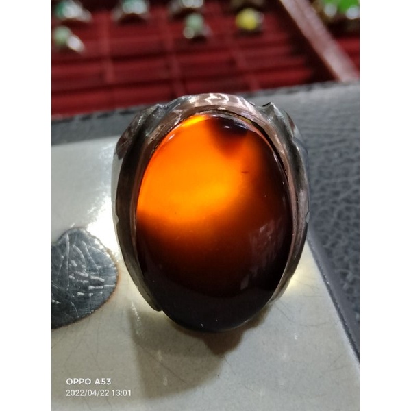 batu cincin akik Yaman Wulung merah