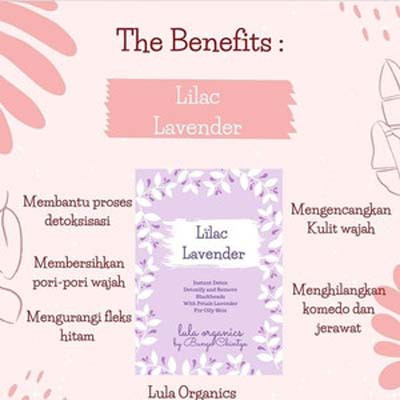 [RESMI] Petals Mask By Lula Organics/ Masker Organik