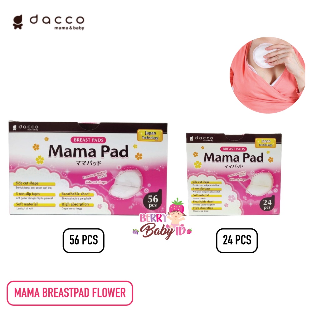 Dacco Mamapad Breastpad Flower Mama Pad Breast Pad Berry Mart