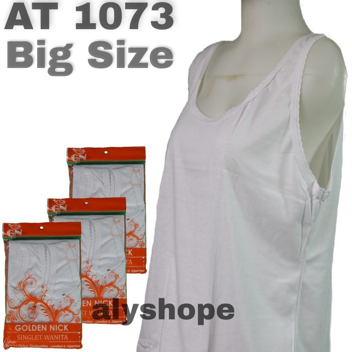 Singlet kaos dalam wanita size Jumbo / golden nick AT1073