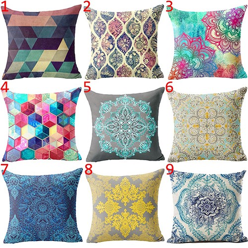 Sarung Bantal  dengan Bahan Linen dan Gambar  Motif  