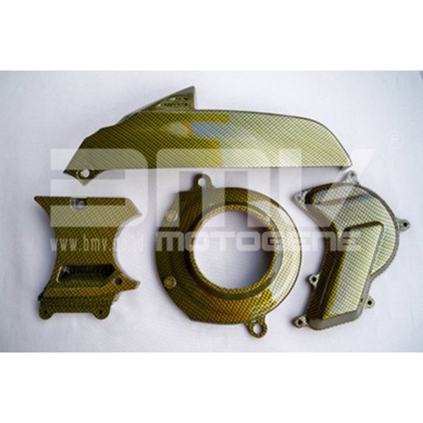 COVER PAKETAN SUZUKI SPIN CVT , KIPAS , BELT LOWER CARBON GOLD
