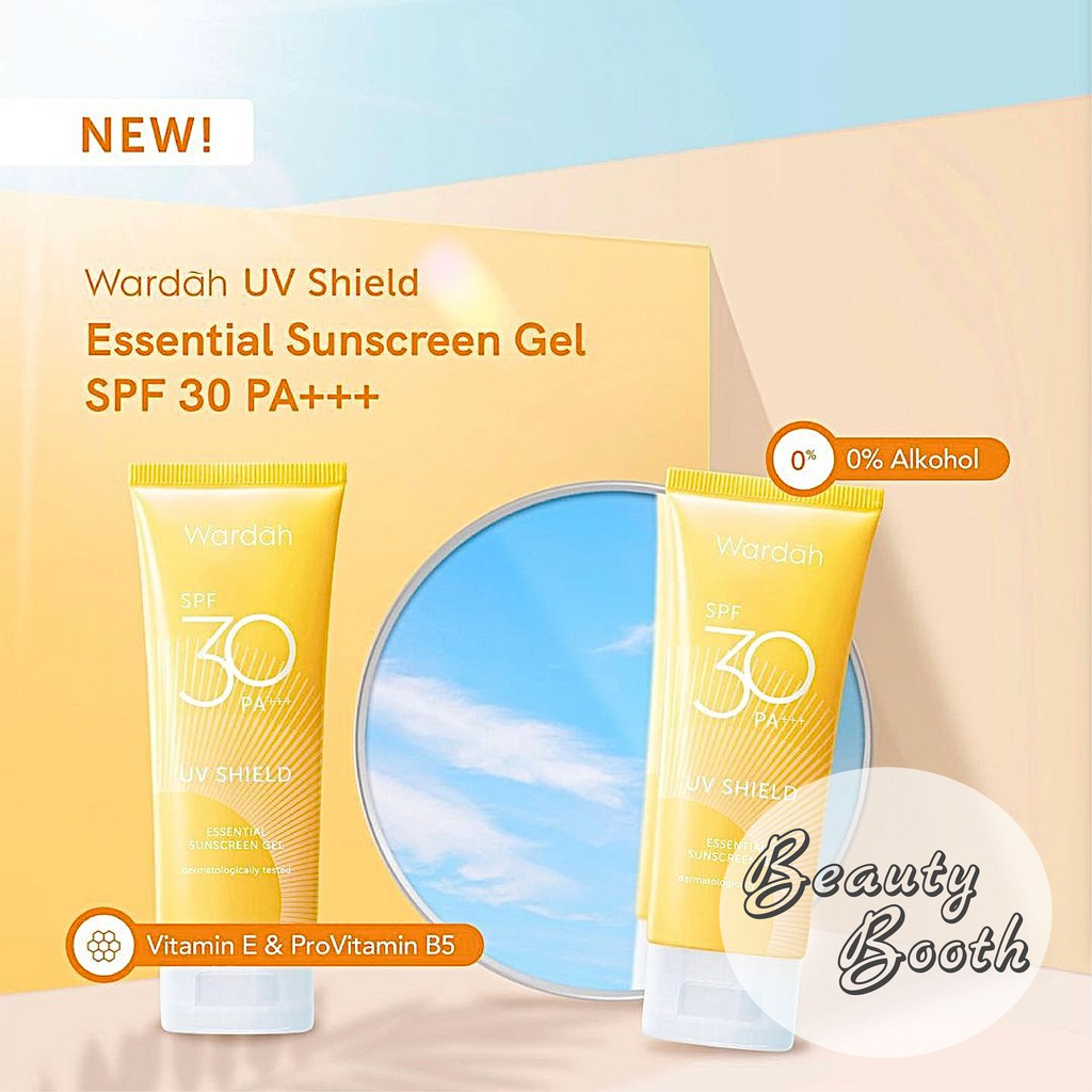 WARDAH UV Shield SPF 30 PA +++ Essential Sunscreen Gel | wardah  Aqua Fresh Essence  spf50 | UV Shield Serum | UV Shield Stick