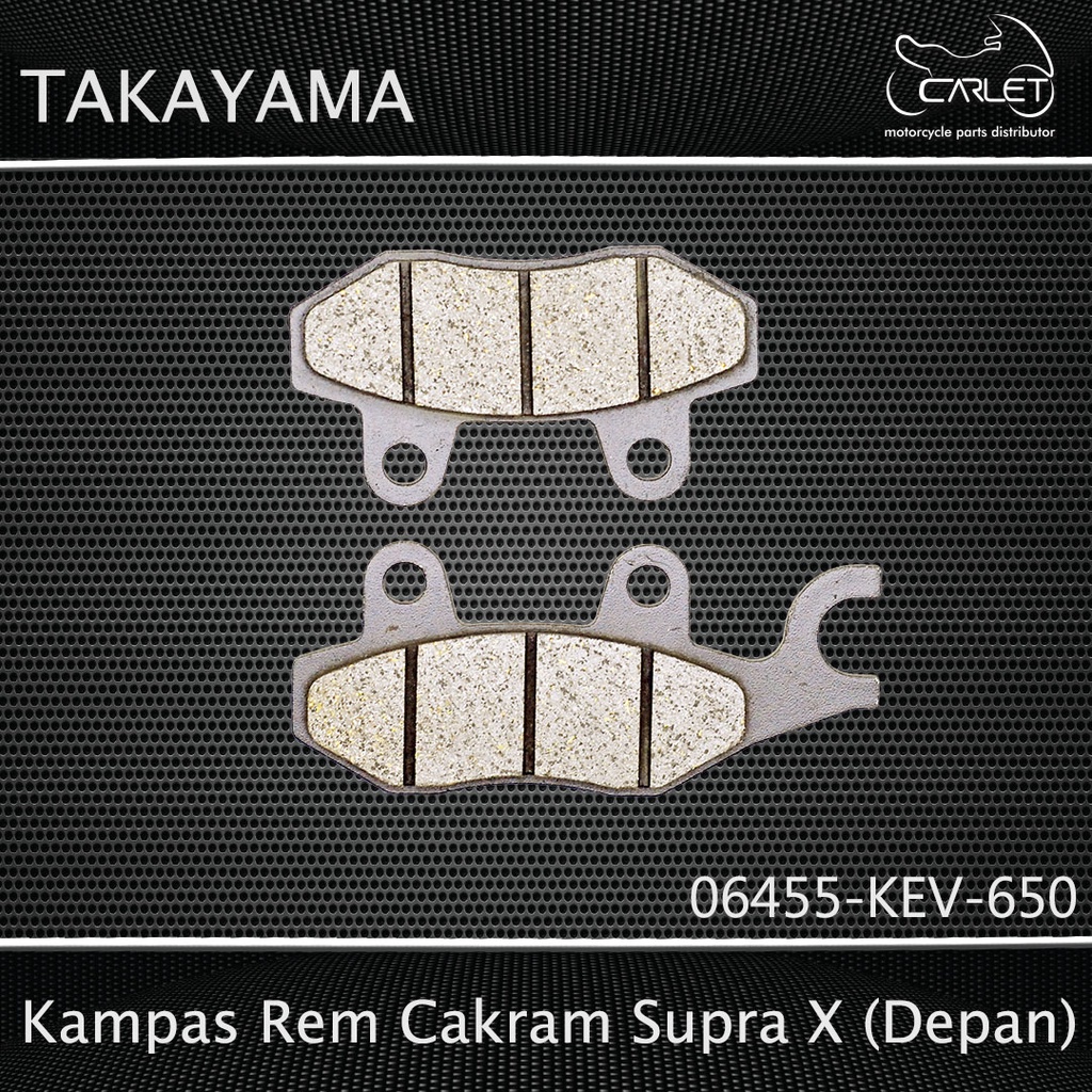 Jual Takayama Disc Pad Plat Kampas Rem Cakram Supra Fit Supra X Depan Shopee Indonesia