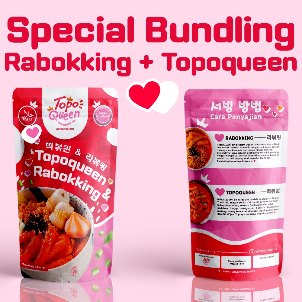 

PAKET SPESIAL BUNDLING RABOKKING + TOPOQUEEN BY TOPOQUEEN