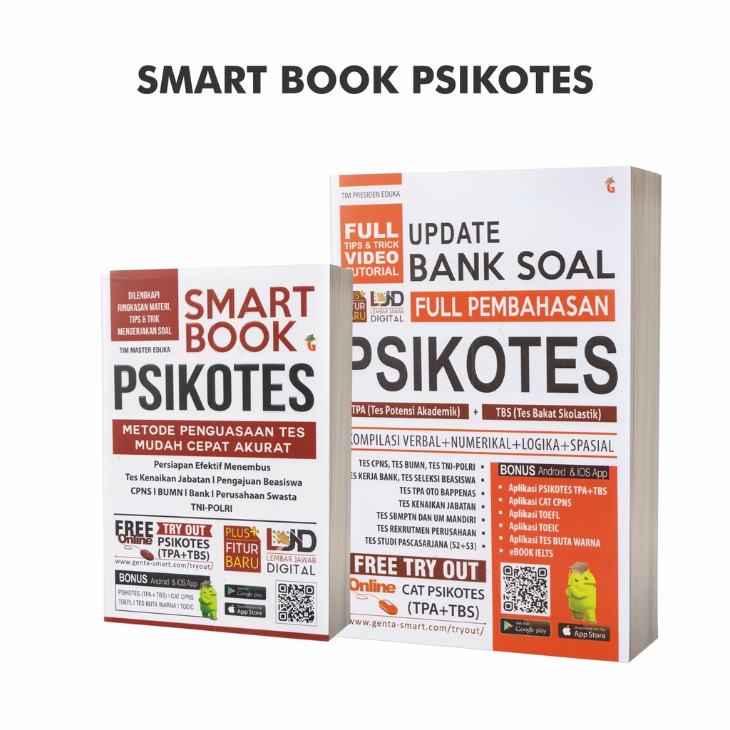 Jual Buku Psikotes Smart Book Psikotes Dan Update Bank Soal Full
