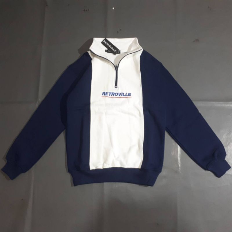 Jaket Half Zipper Retroville Original