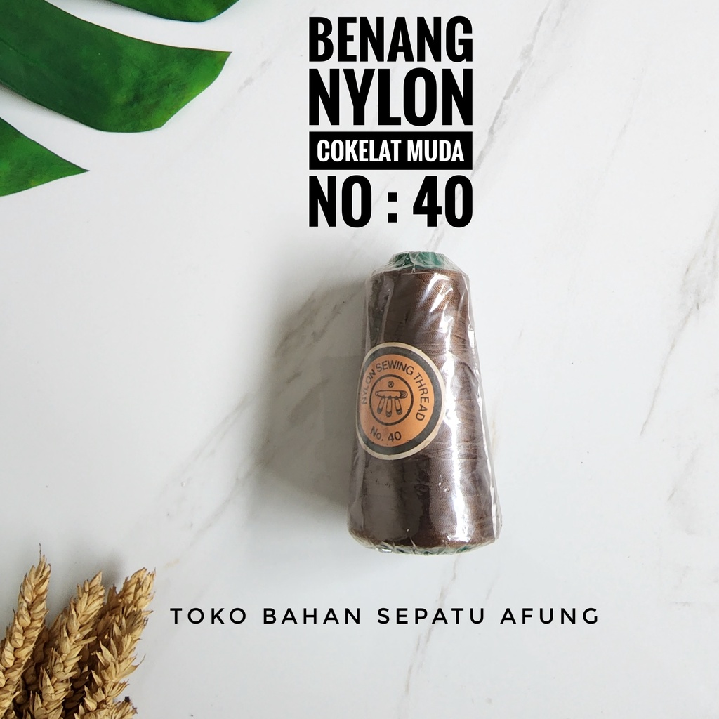 Jual Benang Nylon Coklat Muda No Benang Jahit Shopee Indonesia