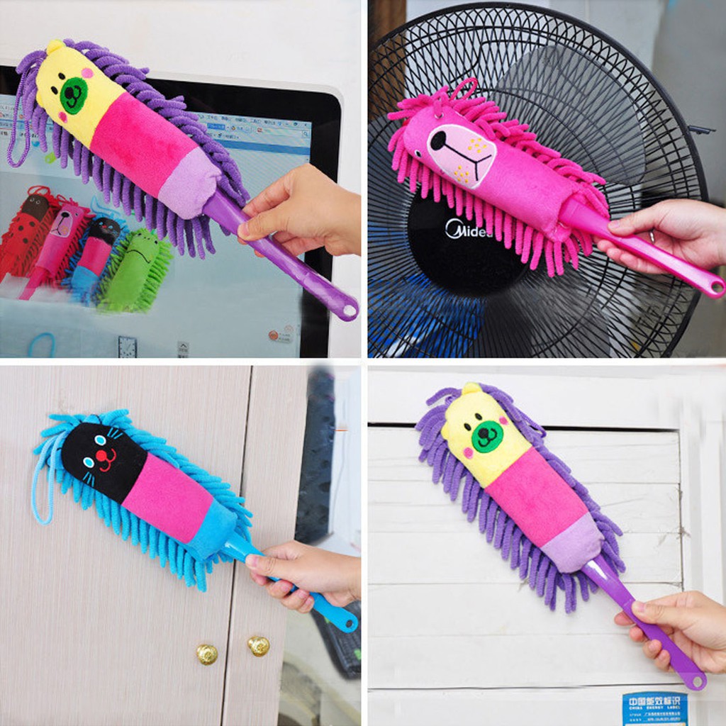 A14 Kemoceng / Pembersih Debu / Animal duster chennile microfiber cendol karakter