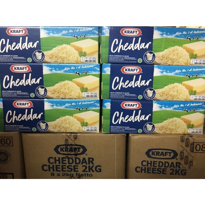 

BAYAR COD Keju kraft cheddar kemasan 2kg