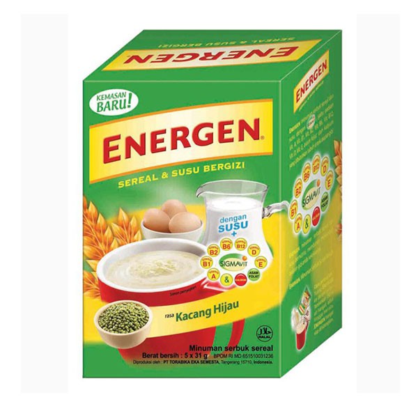 

Energen Kacang Hijau Box 5S X 30G