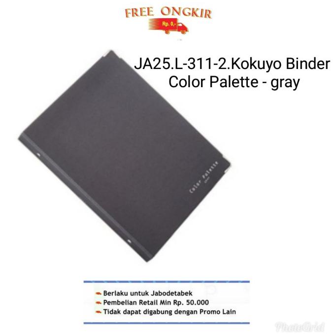 

JA25. L-311-2 KOKUYO BINDER COLOR PALETTE- B5 - 26 rings- gray - Fuchsia Binder