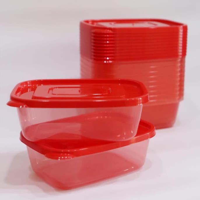 KOTAK MAKAN SET 12PCS / KOTAK PLASTIK / KOTAK SERBAGUNA / TOPLES KUE UNGU