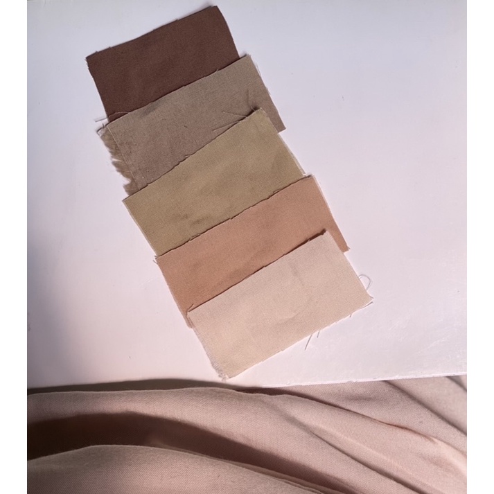 Kain Meteran 130 gsm - 100% KATUN POPLIN POLOS Skin Tone | Kain Tokai Senko