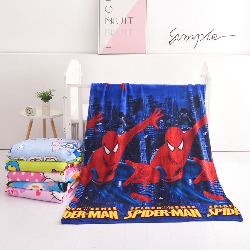 Selimut Karakter Bulu Soft Panel 140x200 Termurah