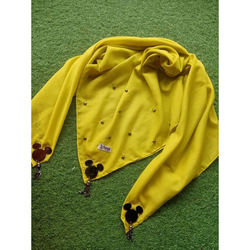 hijab segi empat ouval mickey stude