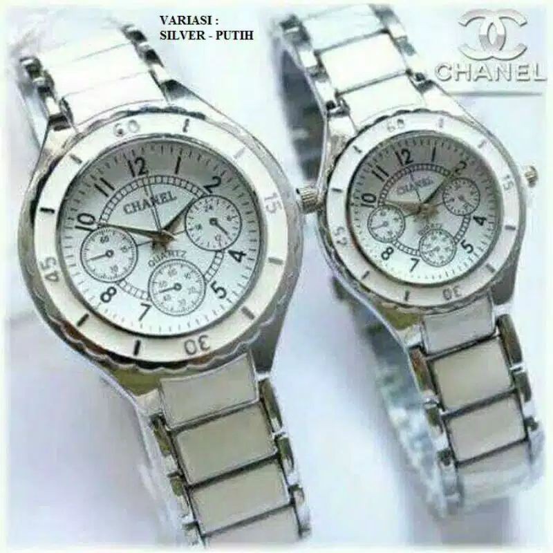 (Cod)Jam Tangan Couple Chn Rantai Fashion(Dikirim Jakarta)