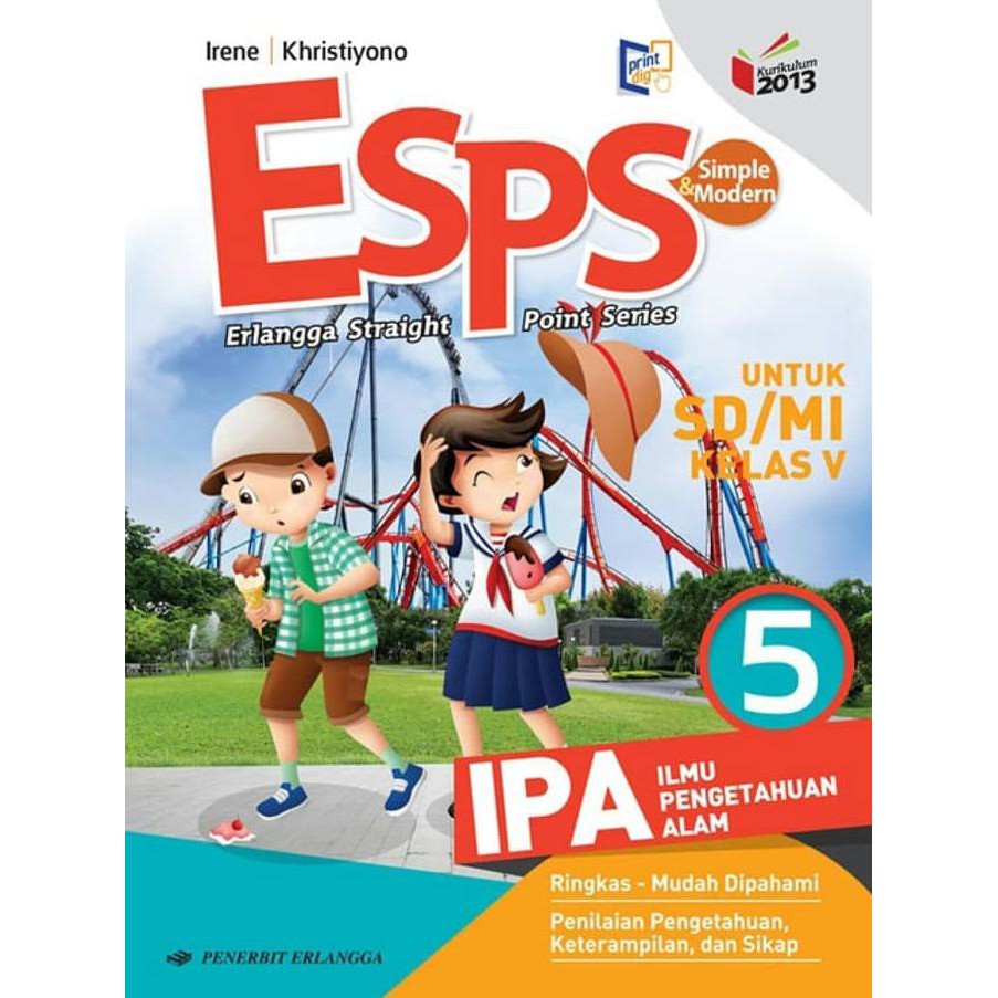 Buku Sekolah - Best Seller Esps Ipa 5 Untuk Sd/Mi Kelas V ( K13N ) Erlangga