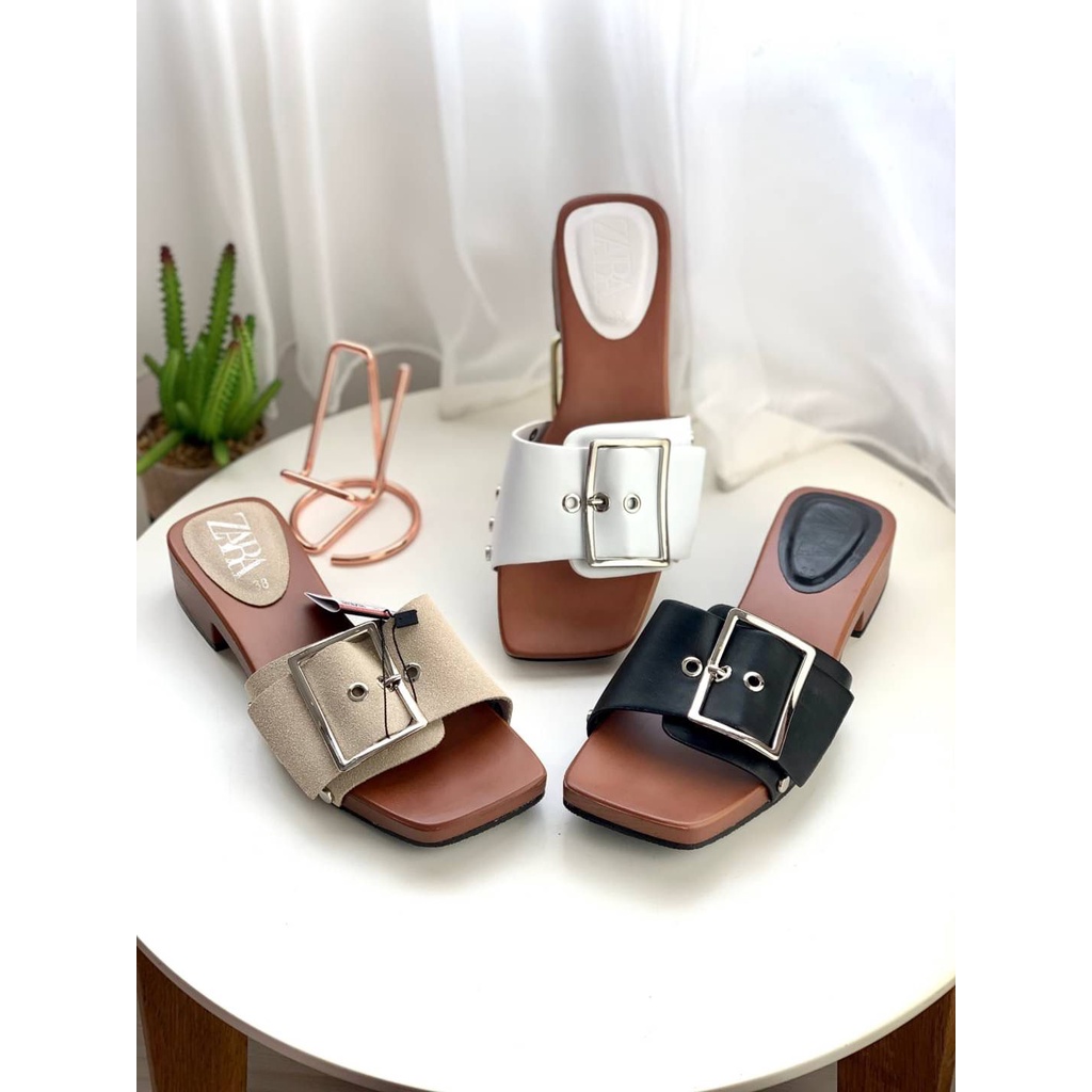 [7.7 Boombastis Sale⚡] - SANDAL WANITA ZS373 BELT HEELS SANDALS PREMIUM IMPORT