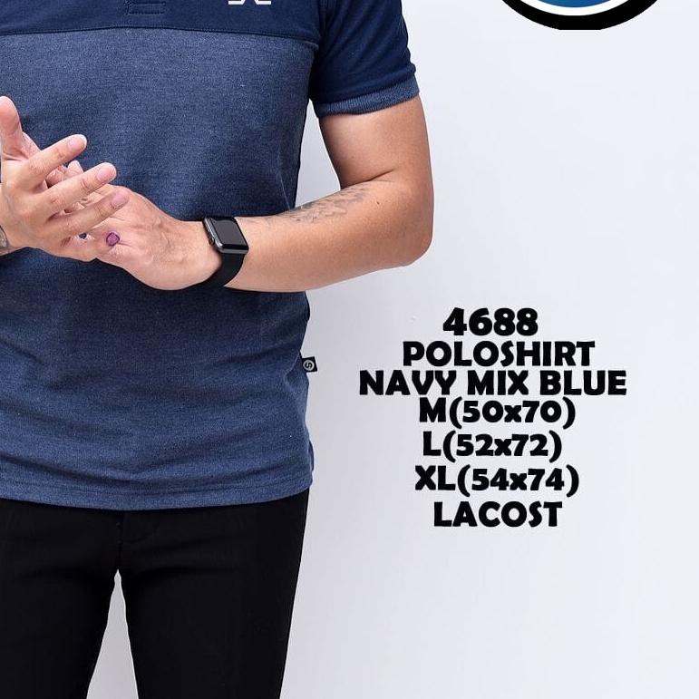 ➸ Kaos Polo Kerah Sanghai Kombinasi ✮