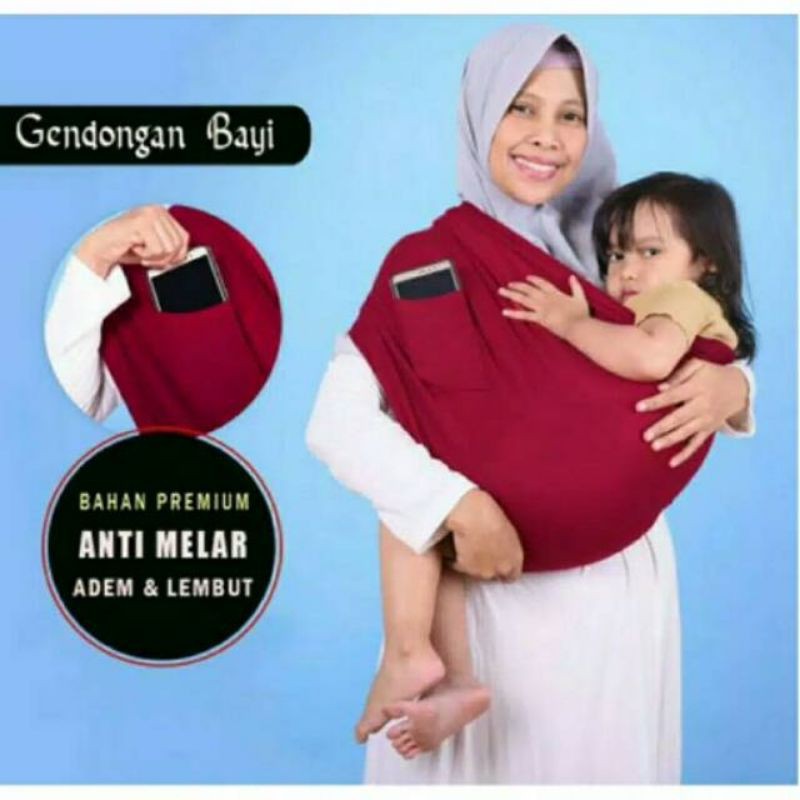 Termurah....gendongan bayi anti melar gendogan kaos