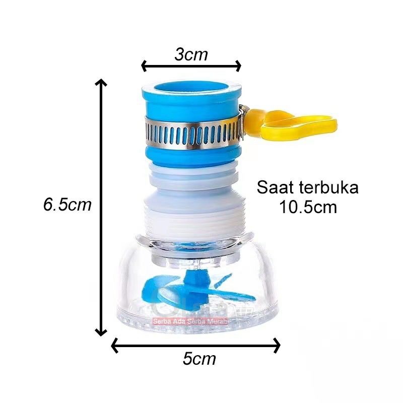 Sambungan Kran Air Fleksibel Keran Saringan Filter Aerator Putar