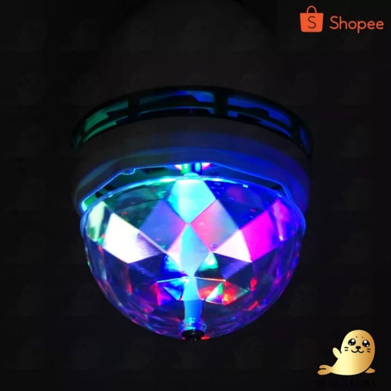 Yazuho Lampu DISKO Putar Disco Full Warna Led putar Colour Rainbow - Putih