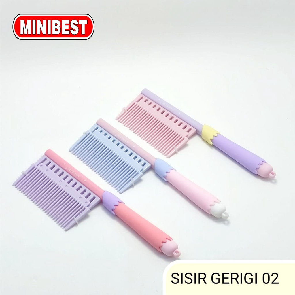 [ MB ] Sisir Gerigi lepas pasang / Sisir Bermotif