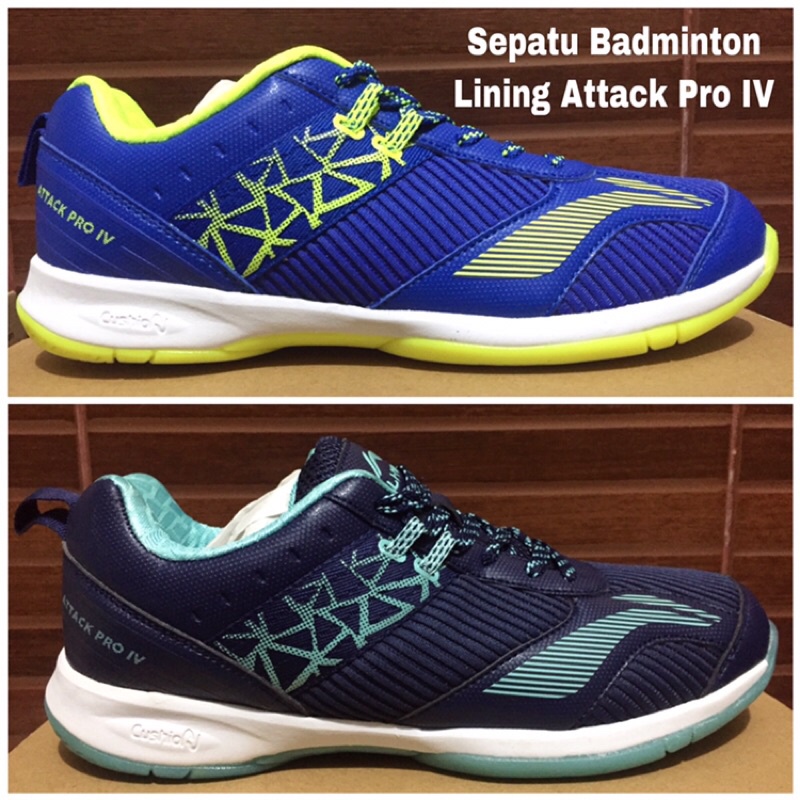 Sepatu Badminton Lining Attack Pro IV 4 New Color