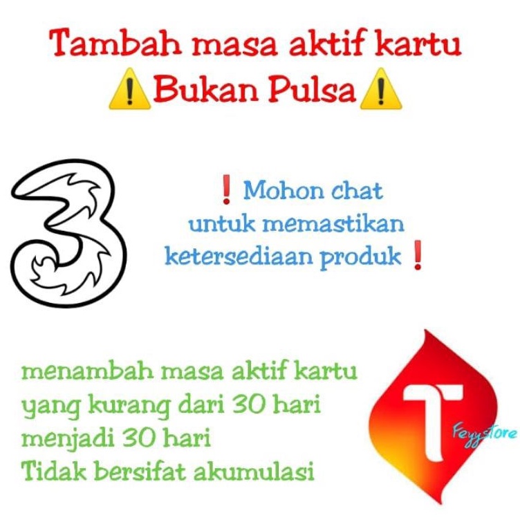 Tambah masa aktif kartu Tri Tambah masa aktif kartu Telkomsel Tambah masa aktif kartu. Three Tambah 