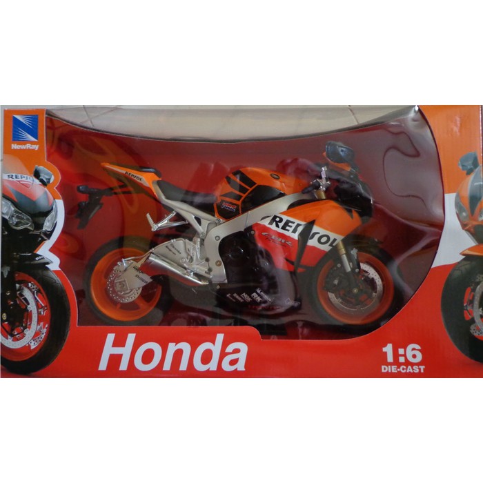 Diecast Motogp - Diecast Ducati - Diecast New Ray Vespa Honda Cbr 1000Rr 2009 Repsol Skala 1:6