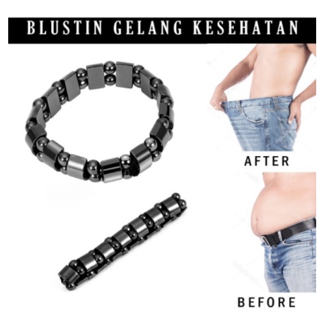 GELANG TERAPI PRIA WANITA / GELANG KESEHATAN MAGNET / GELANG BLUESTIN