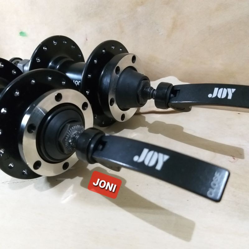 Hub freehub JoyTech 32 hole depan belakang bisa dipasang cakram (bekas sepeda lipat)