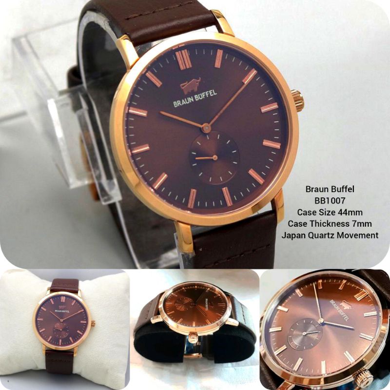 Jam Tangan Analog Pria Braun Buffel BB 1007 Crono Detik Japan Quartz Battery Movement