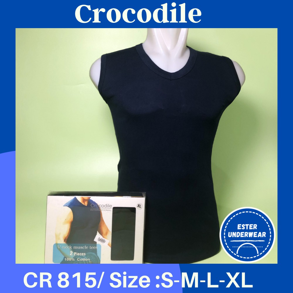 Kaos Tanktop CROCODILE 815 WARNA ISI-2 PCS