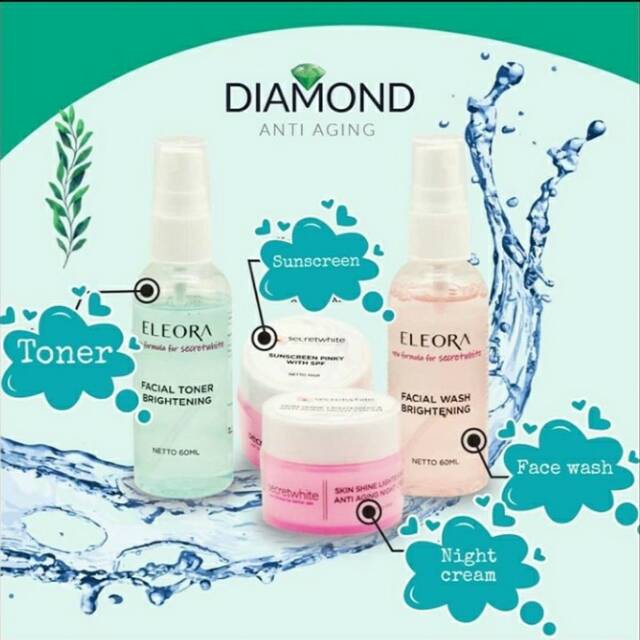 ELEORA ANTI AGING (FLEK HITAM DAN BEKAS JERAWAT )