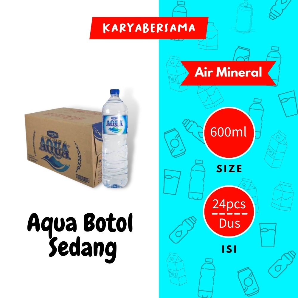 

Aqua 600 Ml Isi 24 Pcs