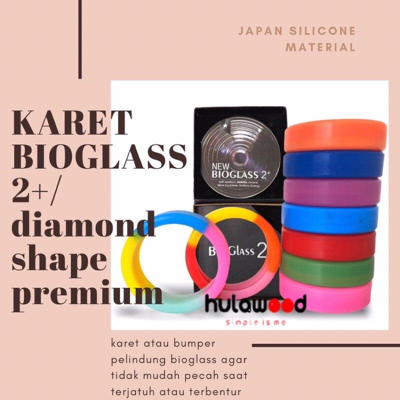 Agen (paket 3pcs) Karet Bioglass 2+, 2s Dan Diamond Shape Uk 10cm 3pDzGof1zJyWl