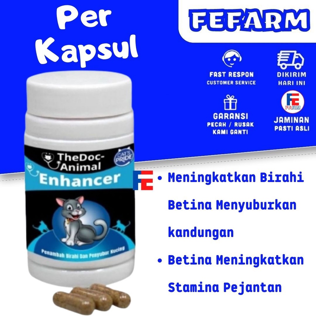 Obat Birahi Kucing Obat Penyubur Kucing Obat Stamina Cat FEFARM