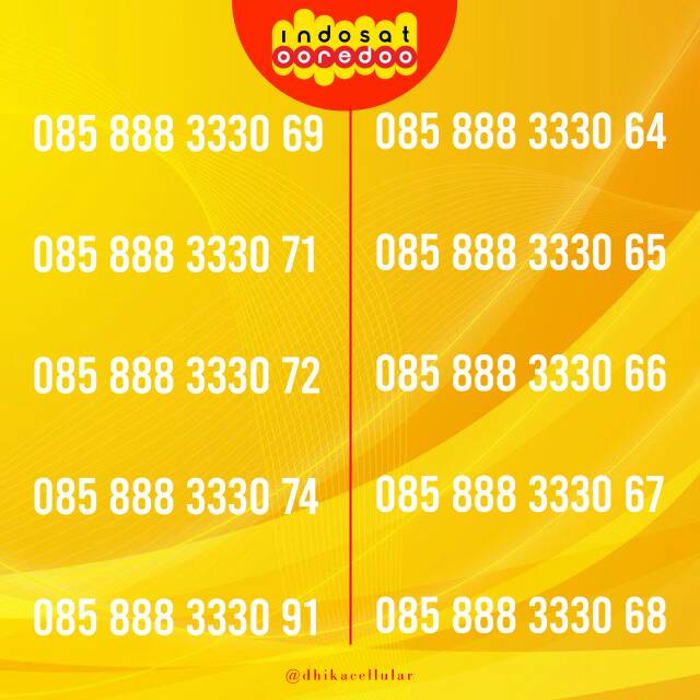 NOMOR CANTIK INDOSAT